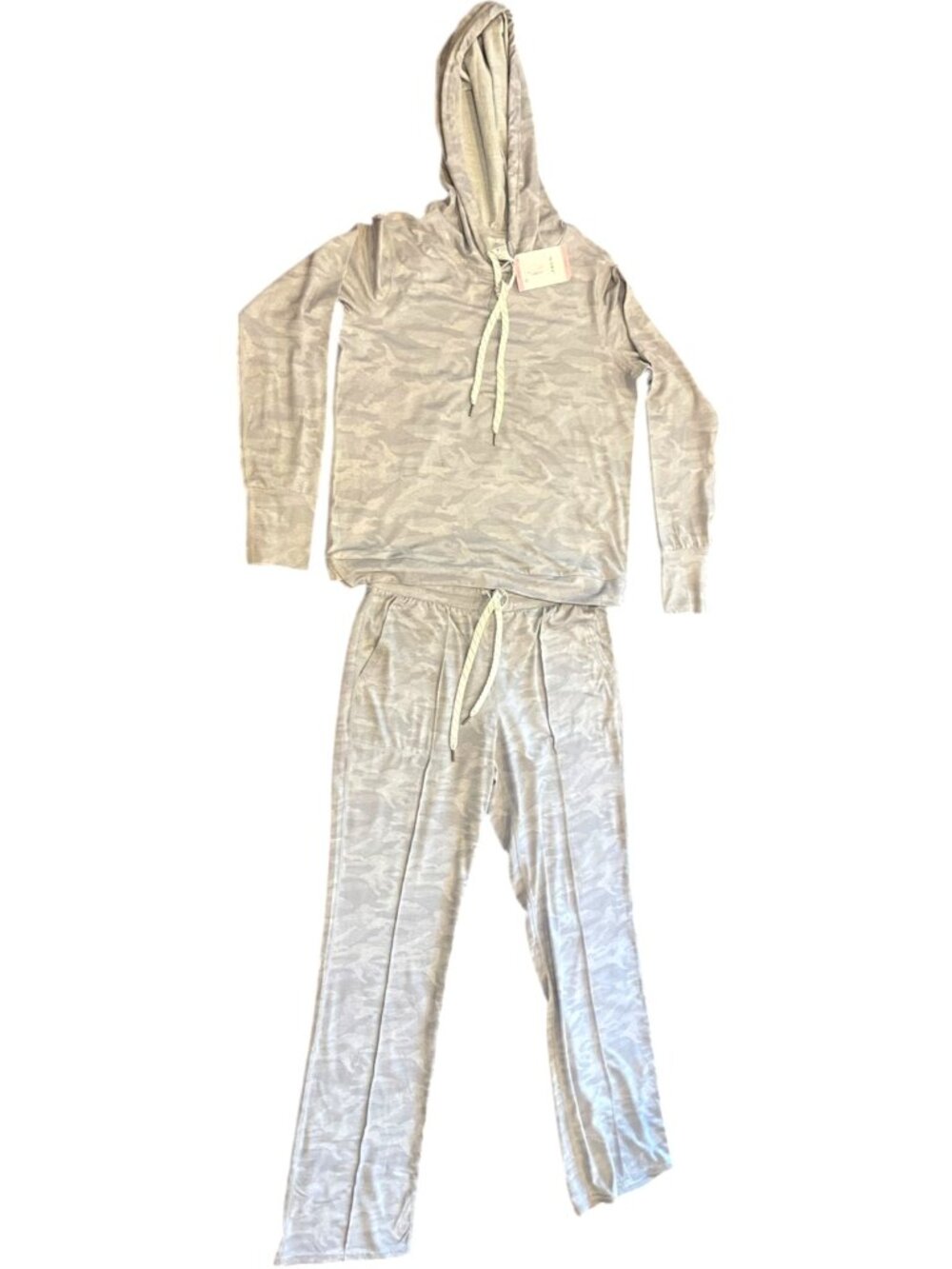 Member's Mark Soft Pullover and Soft Pants - Grey Camo - Women's Small - New